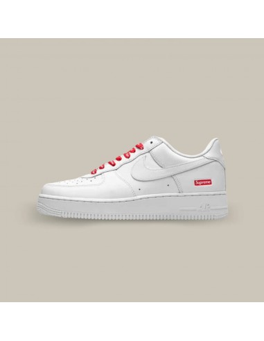 Nike Air Force 1 Supreme White soldes