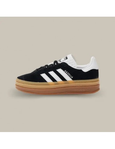 adidas Gazelle Bold Black White Gum rembourrage situé sous