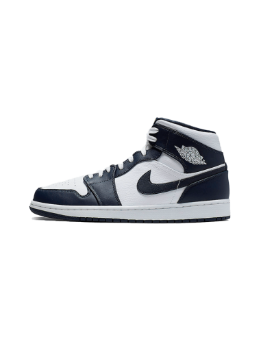 Air Jordan 1 Mid White Metallic Gold Obsidian de l' environnement