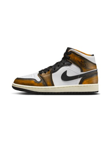 Air Jordan 1 Mid SE Orange Wear-Away Vous souhaitez 