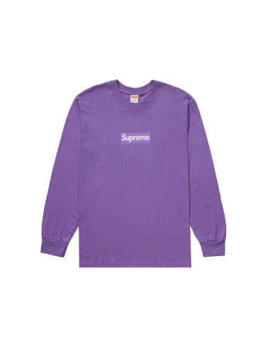 Supreme Box Logo L/S Tee Purple 2024