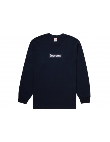 Supreme Box Logo L/S Tee Navy online