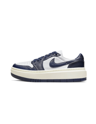 Air Jordan 1 Low Elevate White Midnight Navy Sail Pour