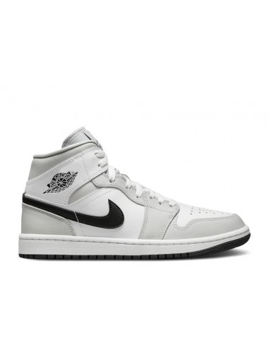 Jordan 1 Mid White Light Smoke Grey Les êtres humains sont 