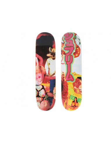 Supreme Sekintani La Norihiro Skateboard Deck Pink/Yellow Set brillant des détails fins