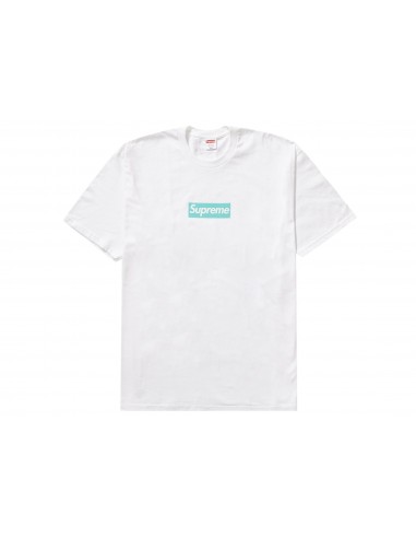 Supreme Tiffany Co Box Logo Tee White Les êtres humains sont 